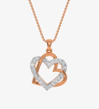 Love Pendant For Women Stylishly Designed - Rose Gold